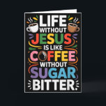 Life Without Jesus Funny Christian Religious Faith Card<br><div class="desc">Life Without Jesus Funny Christian Religious Faith</div>