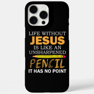 Life Without Jesus Funny Christian Religious Faith iPhone 16 Pro Max Case