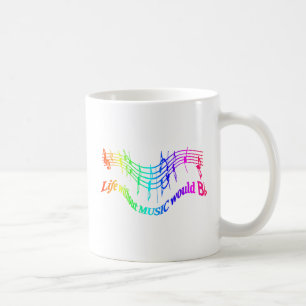 Life without Music would B Flat Humour Quote Coffee Mug