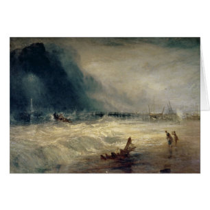 Lifeboat and Manby Apparatus going off to a strand