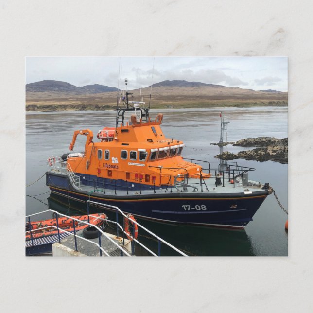 Lifeboat at Port Askaig, Isle of Islay, Scotland Postcard (Front)