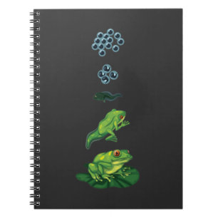 Lifecycle Frog Metamorphosis Egg Tadpole Froglet Notebook