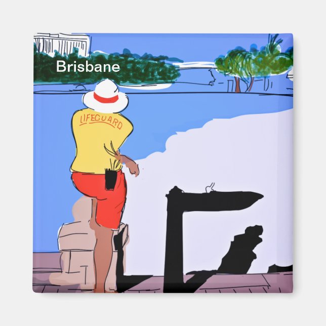 LIfeguard At Southbank Magnet (Front)