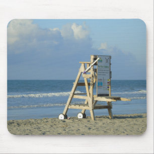 Lifeguard Chair At Folly Mouse Pad