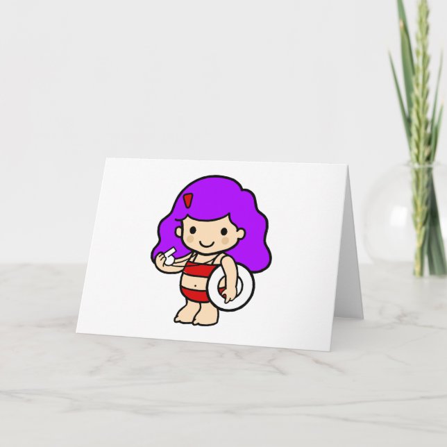 Lifeguard girl 2 card (Front)