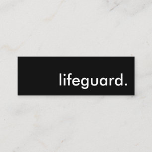lifeguard. mini business card