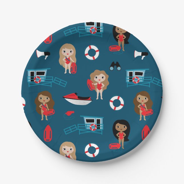 Lifeguard Paper Plates (Front)
