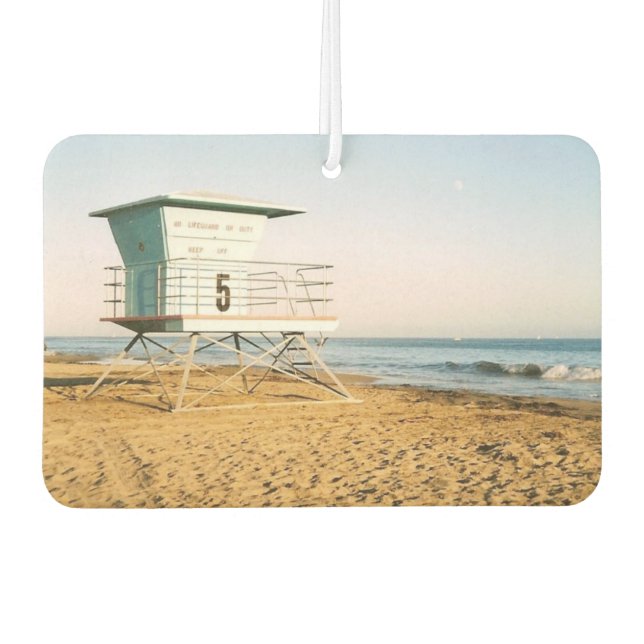 Lifeguard Tower in Santa Cruz Car Air Freshener (Front)