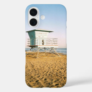 Lifeguard Tower in Santa Cruz iPhone 16 Case