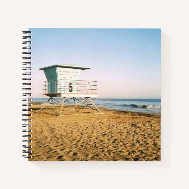 Lifeguard Tower in Santa Cruz Notebook (Front)