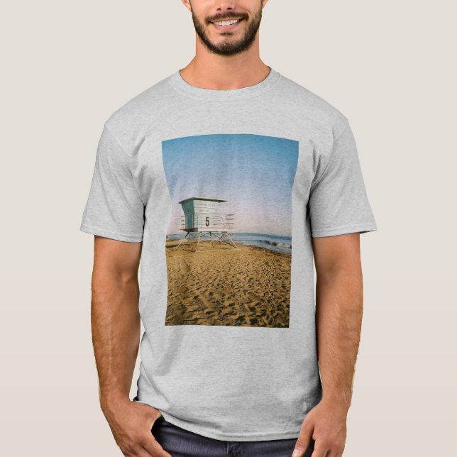 Lifeguard Tower in Santa Cruz T-Shirt (Front)