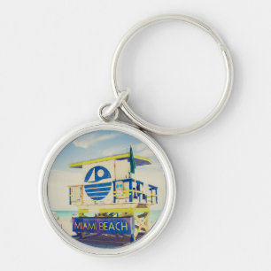 Lifeguard Tower South Beach, Miami, Fl Key Ring