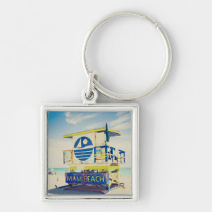Lifeguard Tower South Beach, Miami, Fl Key Ring