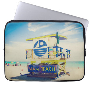 Lifeguard Tower   South Beach, Miami, Fl Laptop Sleeve