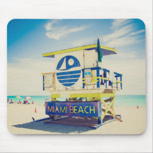 Lifeguard Tower South Beach, Miami, Fl Mouse Pad