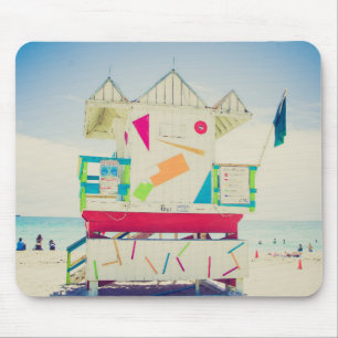 Lifeguard Tower South Beach, Miami Mouse Pad