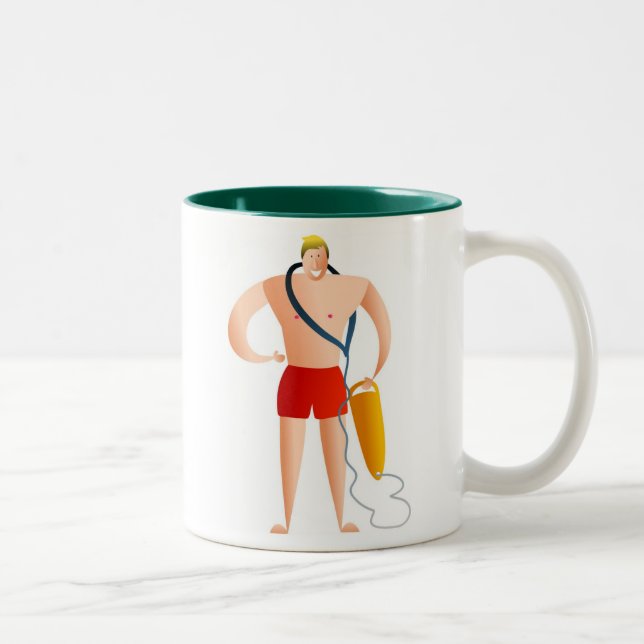 Lifeguard Two-Tone Coffee Mug (Right)