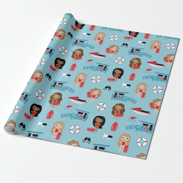 Lifeguard Wrapping Paper (Unrolled)