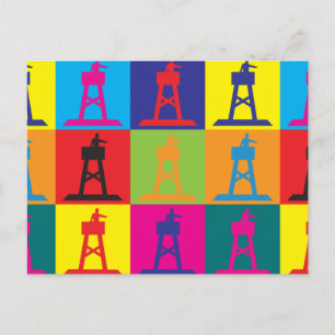 Lifeguarding Pop Art Postcard