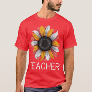 Lifeis good Teacher Daisy Tee Dye Teach School Sun