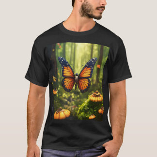 Lifelike Butterfly Illustration T-Shirt