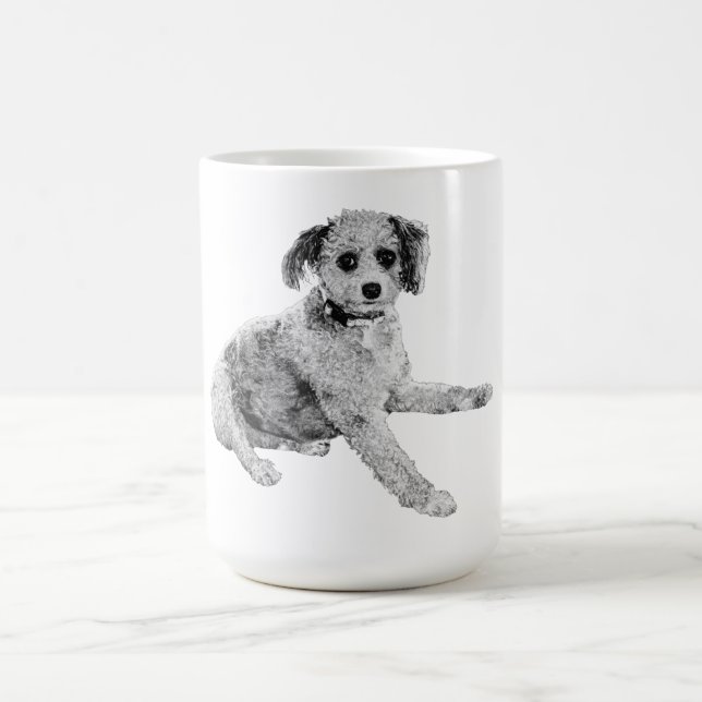 Lifelike Pause, Friendly Gaze Coffee Mug (Center)