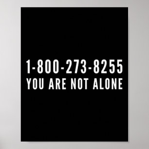 Lifeline 1-800-273-8255 Suicide Prevention Help Li Poster