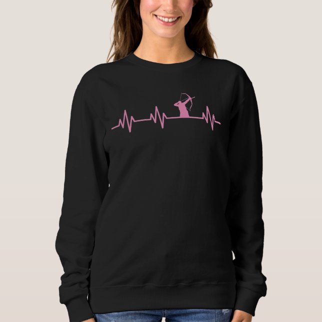 Lifeline Heartbeat Heart Love Deer Duck Elk Bow Hu Sweatshirt (Front)