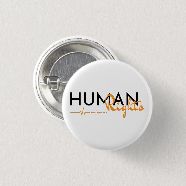 Lifeline to Human Rights 3 Cm Round Badge (Front & Back)
