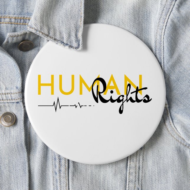 Lifeline to Human Rights 6 Cm Round Badge (In Situ)