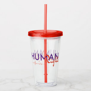 Lifeline to Human Rights Acrylic Tumbler