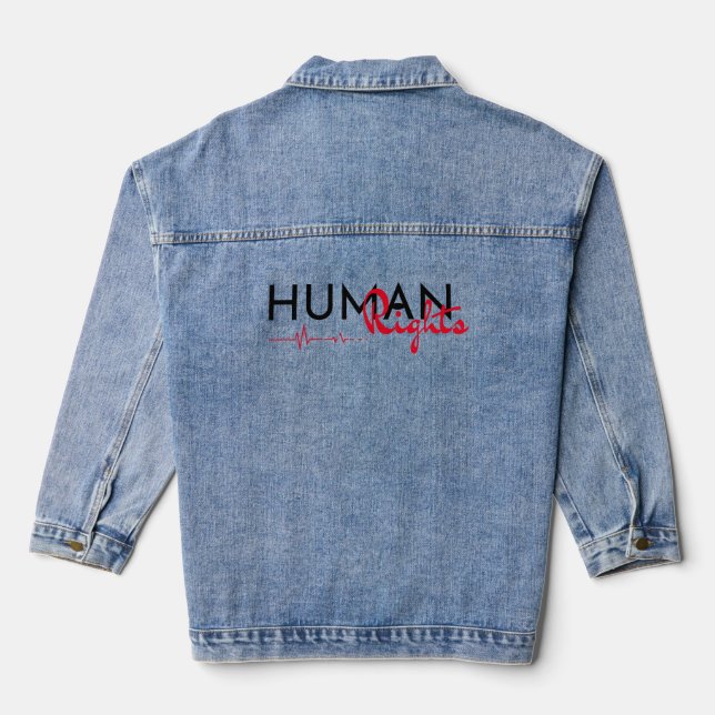 Lifeline to Human Rights Denim Jacket (Back)
