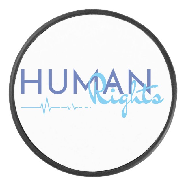 Lifeline to Human Rights Hockey Puck (Front)