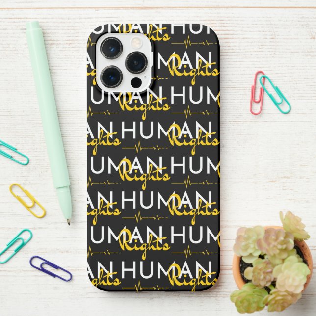 Lifeline to Human Rights iPhone Case (On Desk)
