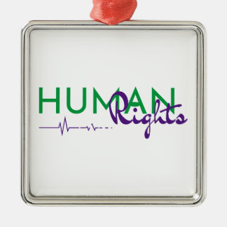 Lifeline to Human Rights Metal Ornament