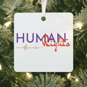 Lifeline to Human Rights Metal Tree Decoration