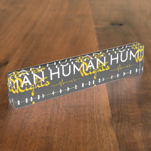 Lifeline to Human Rights Nameplate