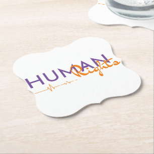 Lifeline to Human Rights Paper Coaster