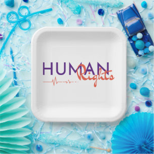 Lifeline to Human Rights Paper Plate