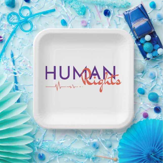 Lifeline to Human Rights Paper Plate (Party)