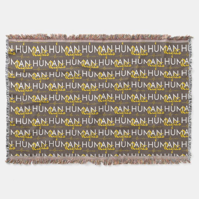 Lifeline to Human Rights Throw Blanket (Front)