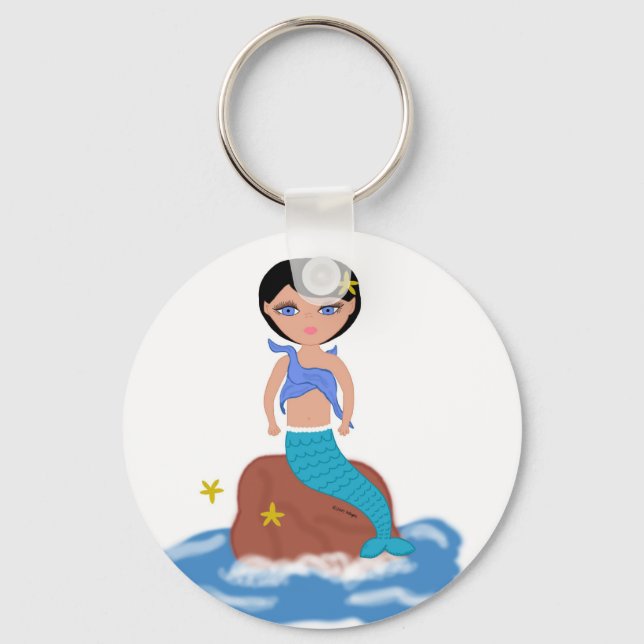 Lifen the Mermaid Keychain (Front)