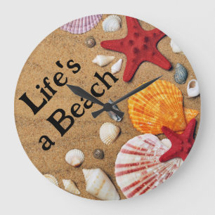 "Life's a Beach" Beach Wall Clock 
