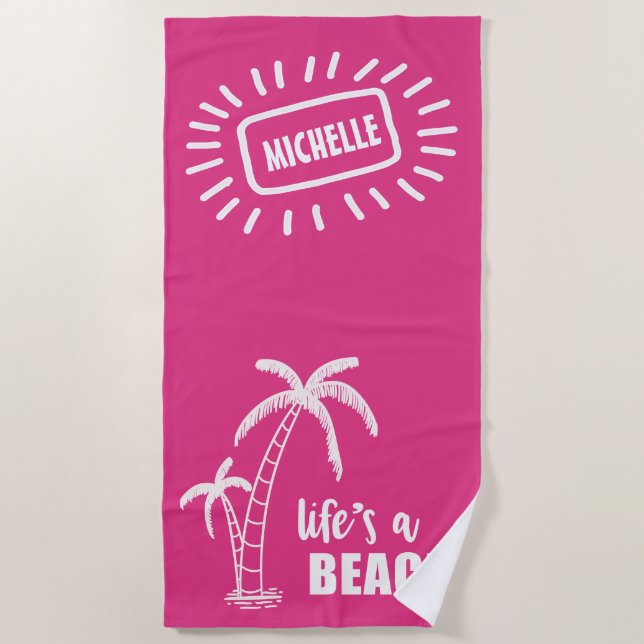 Life's a Beach ID415 Beach Towel (Front)