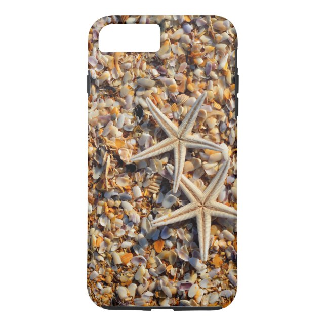 Life's a Beach Let's Play Seashells and Starfish Case-Mate iPhone Case (Back)