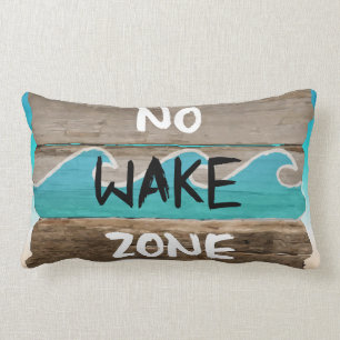 LIFE'S A BEACH: NO WAKE ZONE LUMBAR CUSHION