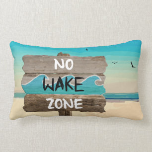 LIFE'S A BEACH: NO WAKE ZONE LUMBAR CUSHION