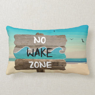 LIFE'S A BEACH: NO WAKE ZONE LUMBAR CUSHION