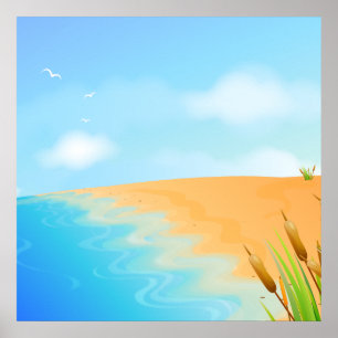 Lifes a Beach Poster