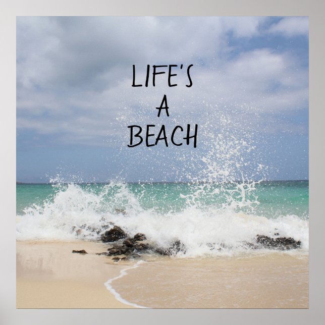 Life's A Beach Poster (Front)